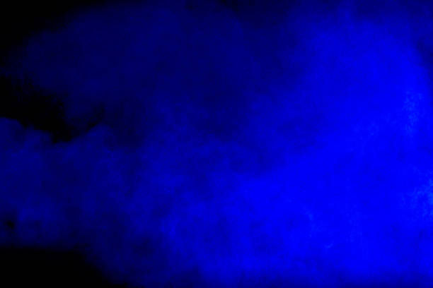 istock Blue cloud of smoke is floating in the air 2197190746