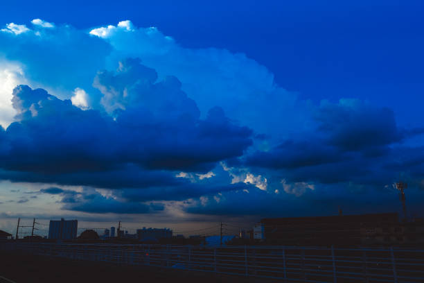night sky in city