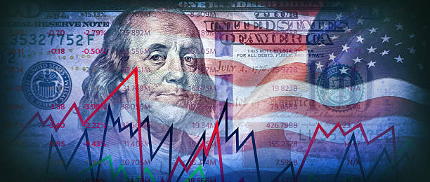 istock Conceptual stock market background 2197199605