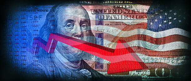 istock Conceptual stock market background 2197199608