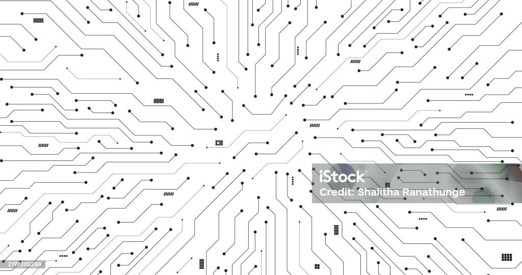 Circuit Micro Data Network Path Lines Stock Illustration - Download ...