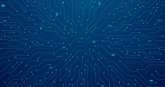 Computer Connection Patg Circuit With Connection Path Lines Network Stock Illustration ...