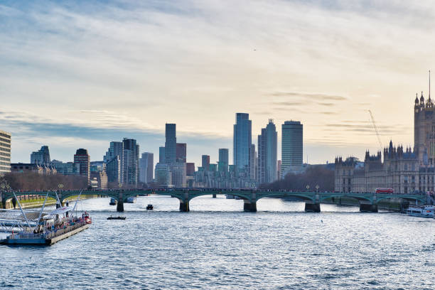 istock London Cityscape with Westminster Bridge and Thames River 2197205650