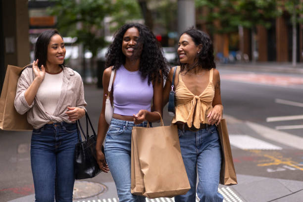 istock Friends shopping together 2197221291