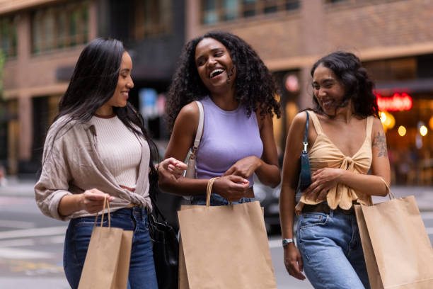 istock Friends shopping together 2197222255
