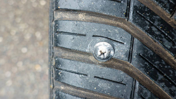 Screw in the car tire. Now quick action is required