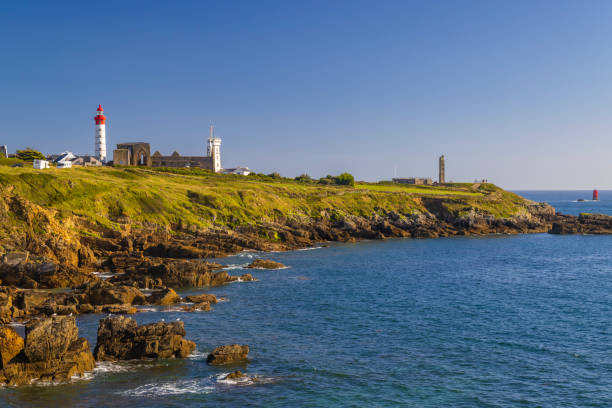 istock Saint-Mathieu Lighthouse, Pointe Saint-Mathieu in Plougonvelin, Finistere, France 2197230491