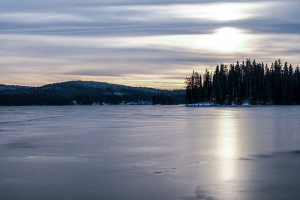 istock Frozen lake in Sweden 2197234266