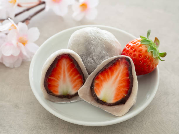 istock Strawberry Daifuku, Strawberry Wrapped in Mochi 2197236480
