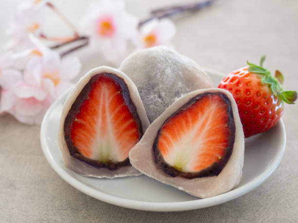 istock Strawberry Daifuku, Strawberry Wrapped in Mochi 2197236482
