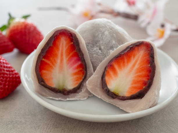 istock Strawberry Daifuku, Strawberry Wrapped in Mochi 2197236492