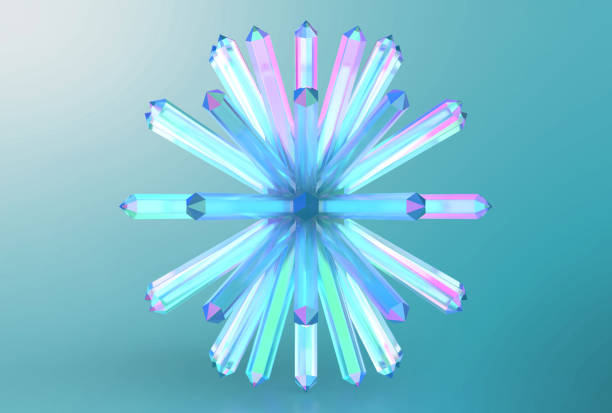Radiating crystals illuminated by a fantastic light