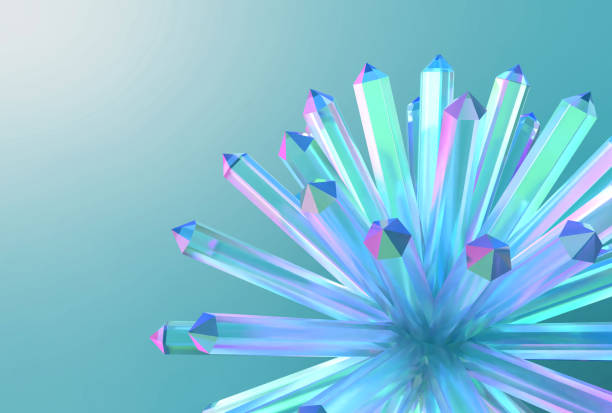 Radiating crystals illuminated by a fantastic light