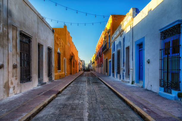 istock Street in San Francisco de Campeche,  Mexico 2197243422