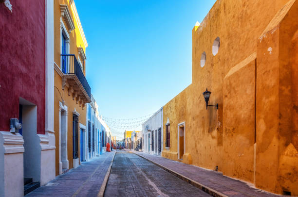 istock Street in San Francisco de Campeche,  Mexico 2197243432