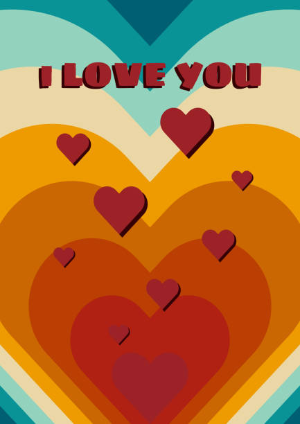 istock Valentine's Day Poster, Flyer or Banner Design in Retro Colors 2197243871