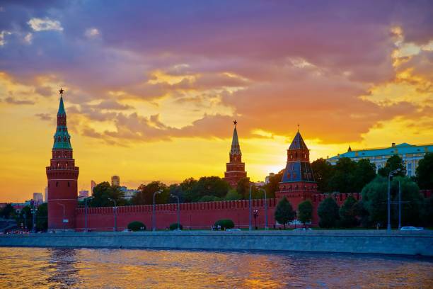 istock Sunset over the Kremlin, Moscow 2197251820