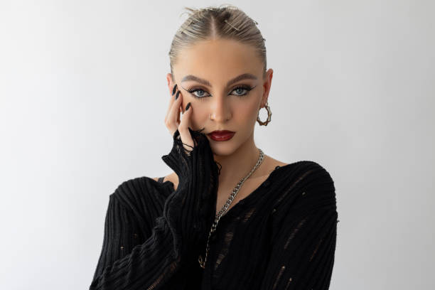 istock Young woman with make-up on 2197254773