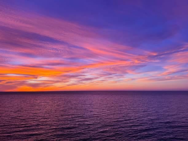 istock Sunset sky and sea at evening 2197254831