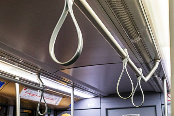 istock stylish holders for passengers in the subway in the train cabin 2197256931