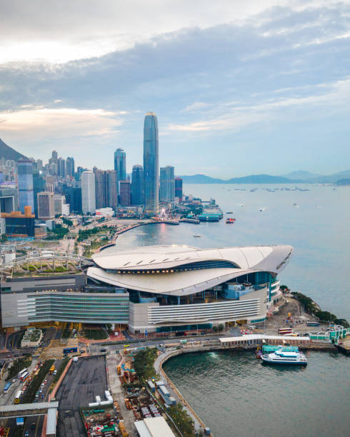 istock Panoramic Skyline of Hong Kong with Victoria Harbour 2197259326