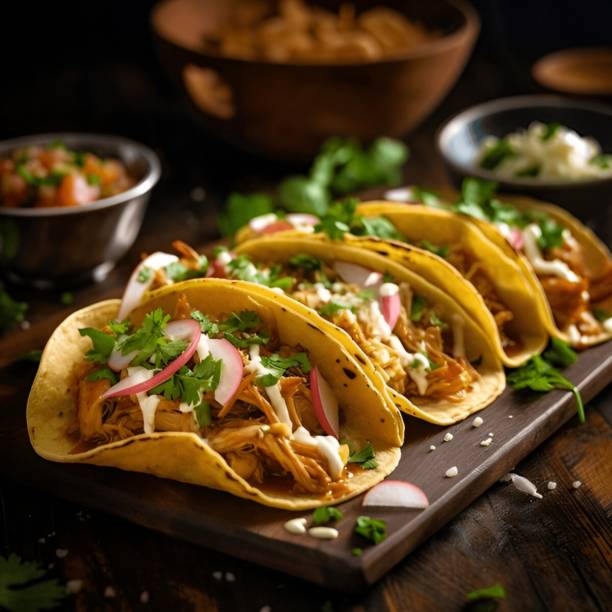 istock Beef taco, mexican food.Moody 2197260597