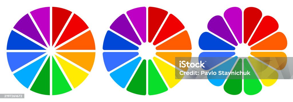 Color Palette Roda Vetores de Conjunto De Paleta De Cores Conjunto De Diagramas De Gráfico ...