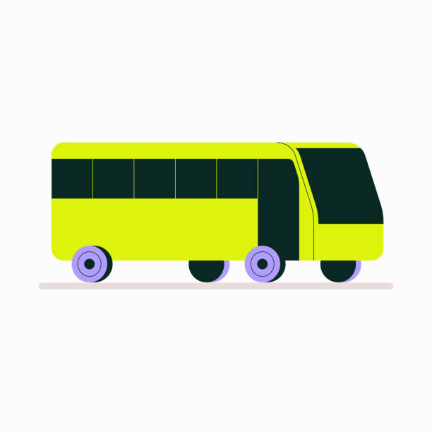 istock Modern City Bus In Flat Vector Illustration Symbolizing Public Transportation, Urban Mobility, And Commuting, Isolated On White Background 2197267948