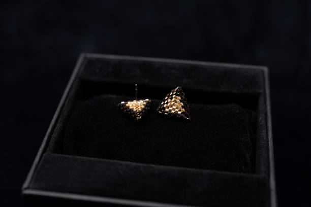 istock beads jewelry earrings on black background 2197270067