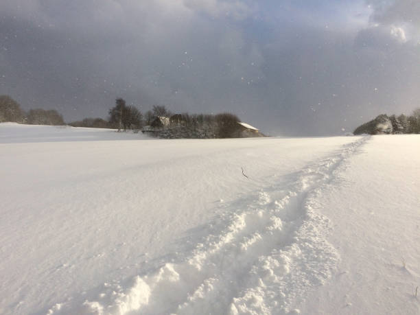 When the roads get blocked on Bornholm after snow.