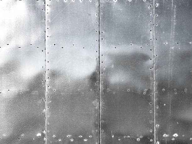 istock Shiny Silver Aluminum Sheet Metal 2197287072