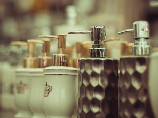 istock bottles for soap in the store 2197294268