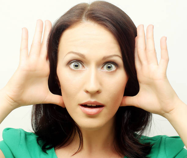 istock Beautiful young surprised woman. 2197299983