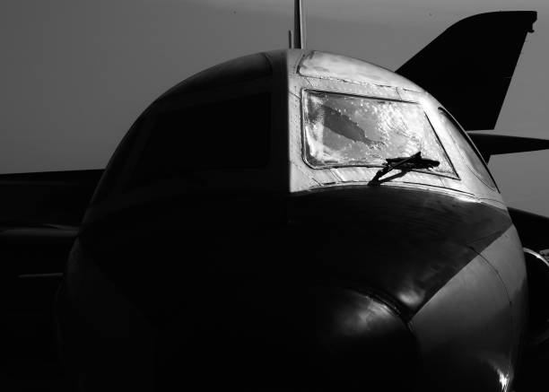 istock U.S. fighter jet in stark black and white 2197301291