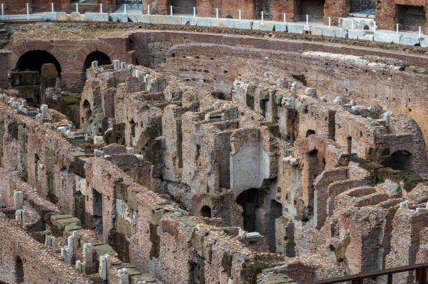 Ruins of the Colosseum of Ancient Rome