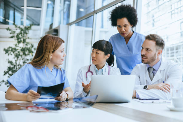 istock Focused medical staff during a meeting 2197318897