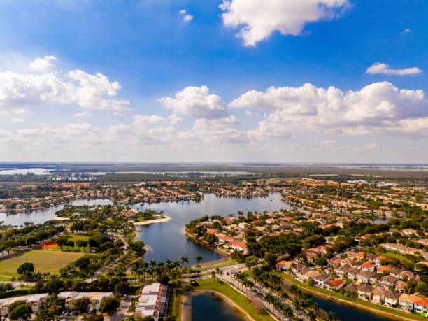 istock Upscale neighborhoods in Doral Miami Florida 2197325983