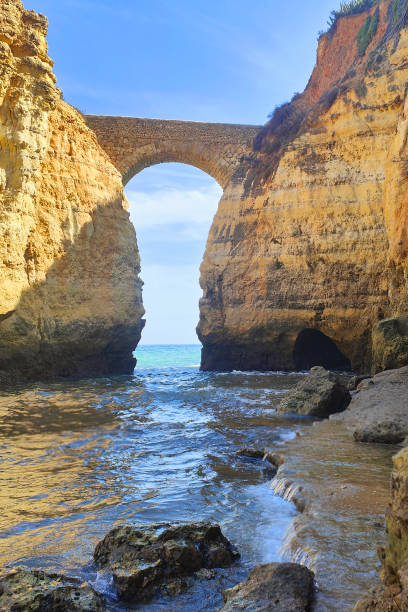 istock Roman style bridge at Praia dos Estudantes 2197326374