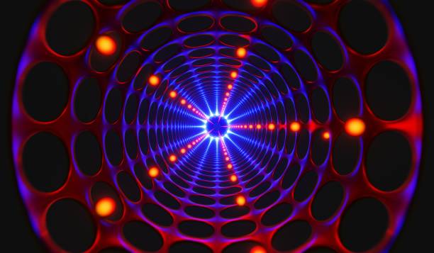 istock Abstract circle, deep hole, spiral, abstract background, 3D illustration. 2197329605