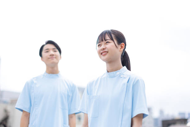 Portrait of Asian teenagers in nurse uniform