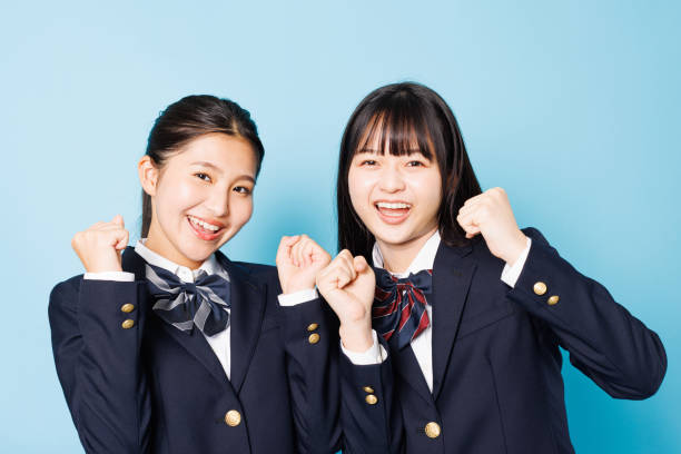 istock Asian teenagers in high school uniform 2197332444