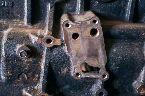 istock Mechanic tools engineering equipment car auto repair shop with copy space. Blurred background mechanical service. Heavy screw grungy rusted wrenches dirty screwdriver object. Industrial hardware set 2197333129