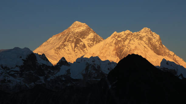 istock Bright lit Mount Everest, Lhotse and Nuptse, view from Gokyo Ri, Nepal. 2197334895
