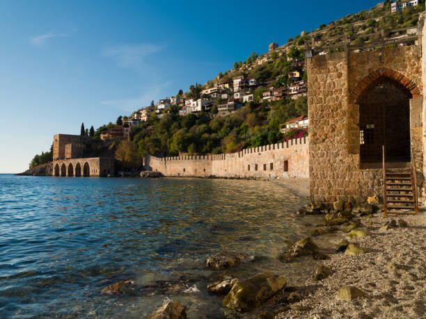 istock Alanya castle and castle walls 2197338615