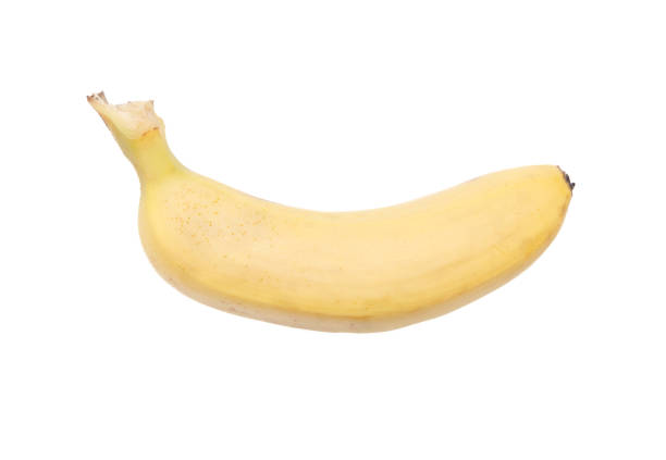 istock A banana is shown on a white background 2197342982