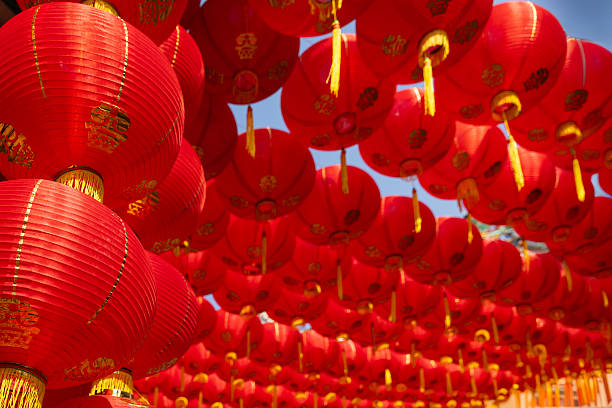 istock Chinese new year lantern in chinatown area. 2197352071