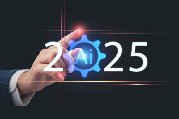 istock AI technology in 2025. Businessman touches futuristic digital interface with artificial intelligence symbol, representing innovation, automation, and smart industry. 2197353827