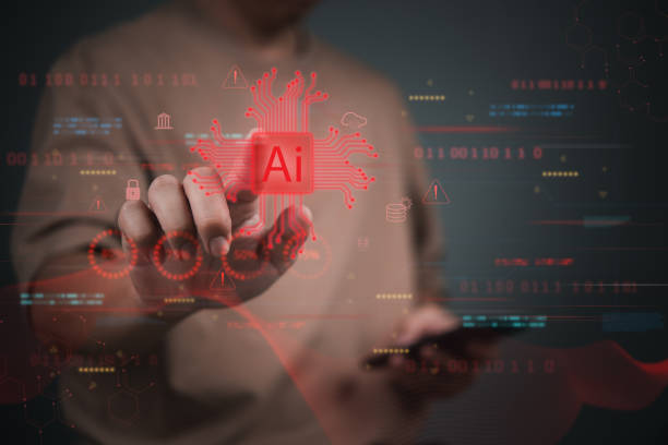istock AI technology with brain icon symbolizing intelligence, artificial innovation, and futuristic hack for digital transformation and smart solutions. 2197353848