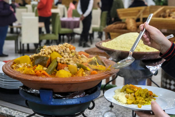 istock A steaming Moroccan tagine filled with chickpeas, vegetables, and rich spices. 2197355898