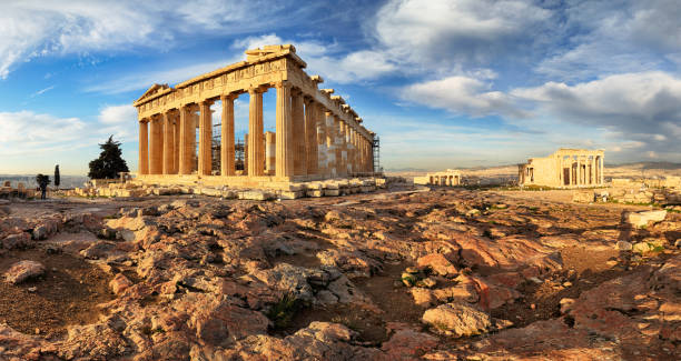 istock Parthenon temple on day. Acropolis in Athens, Greece 2197357900
